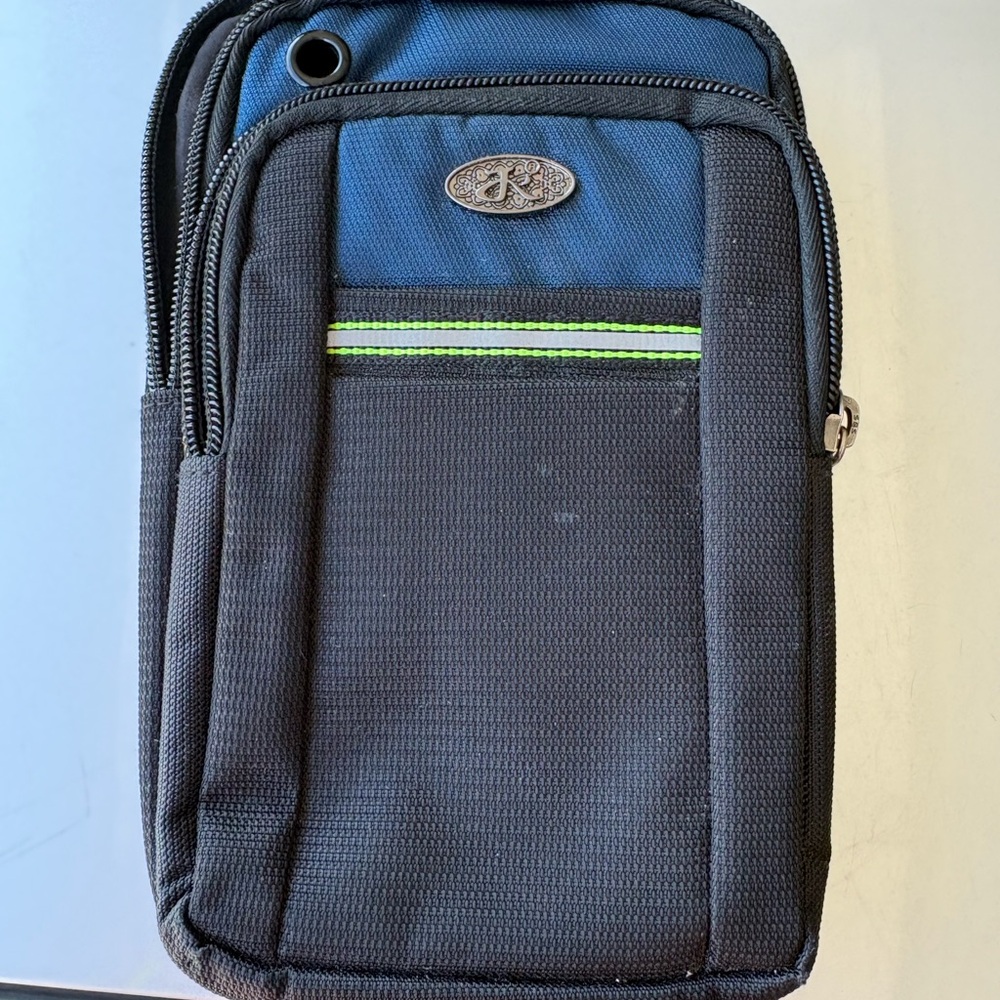 Stylish Black and Blue Men's Bag